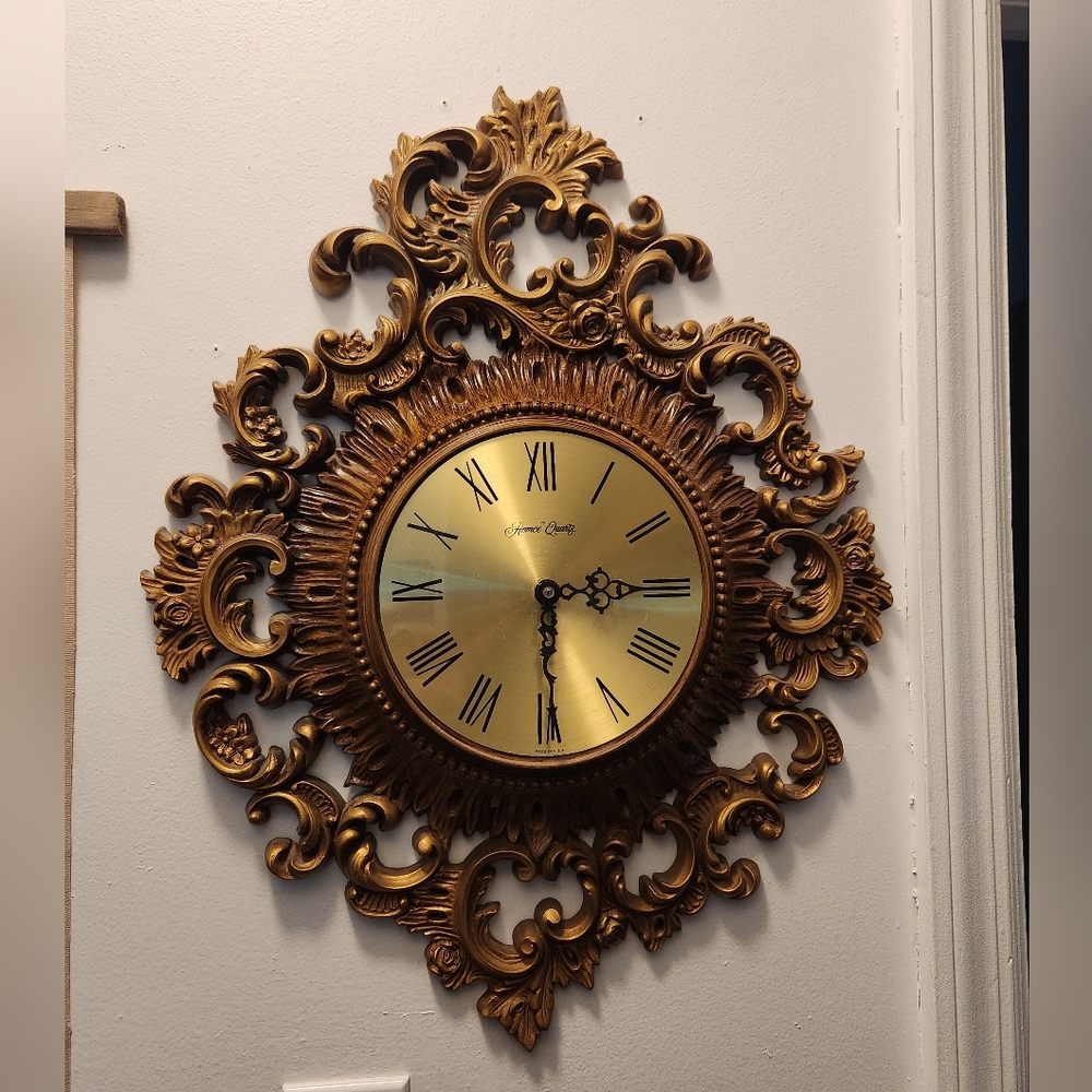 Vintage MCM Homco Clock